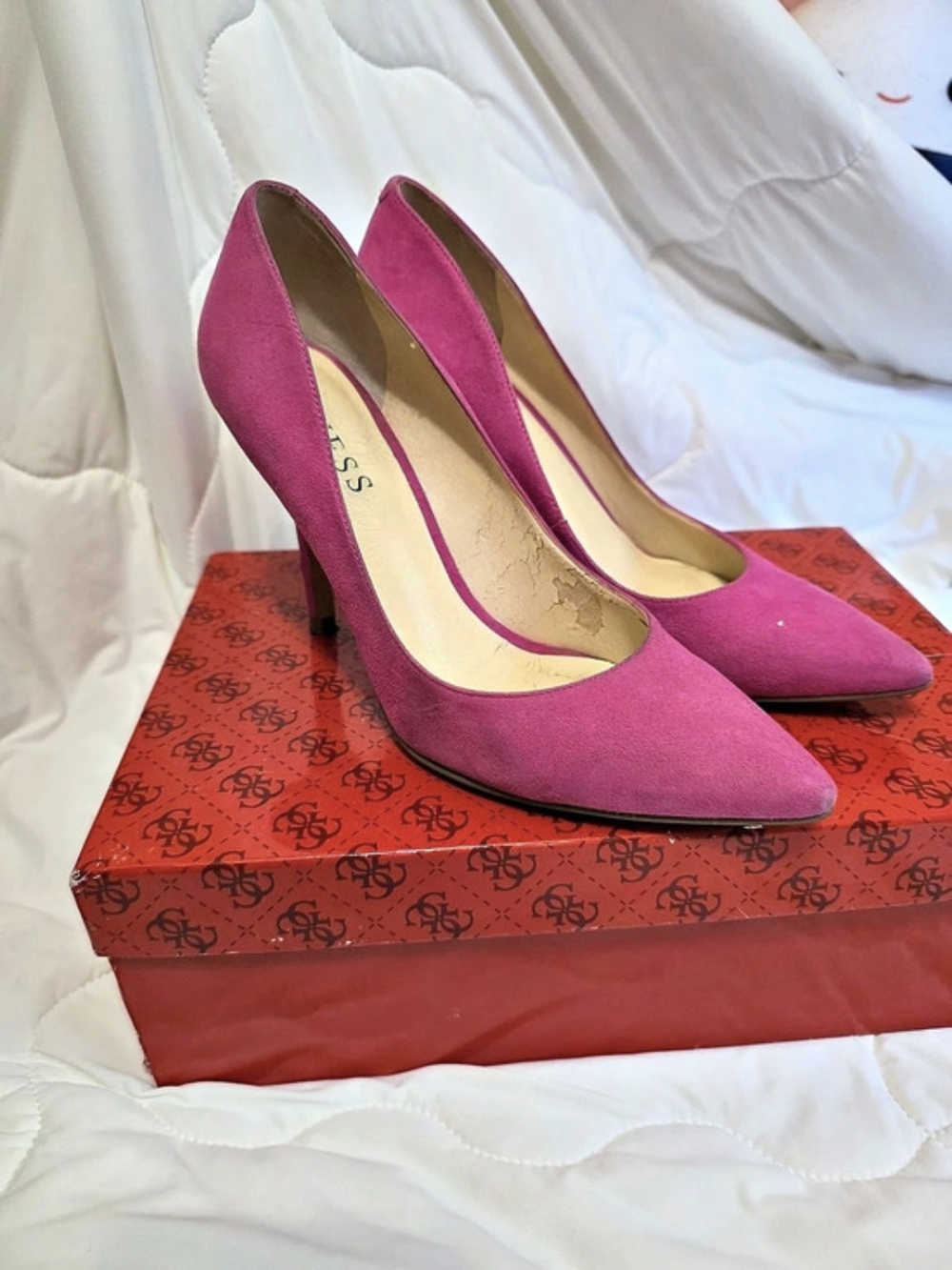 Guess Gimipola Pink Pointed-Toe Heels US 6.5